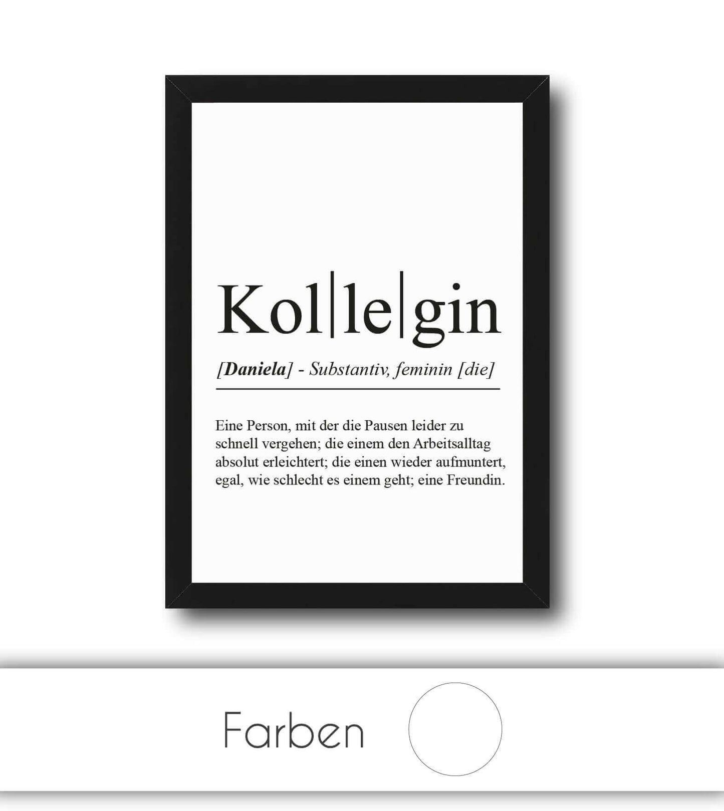Personalisiertes Bild "Definition" - KOLLEGIN