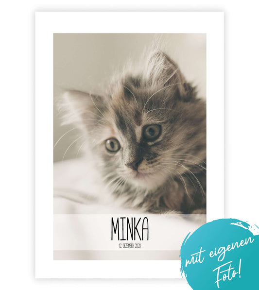 Personalisiertes Poster "Haustier" 🐾 mit eigenem Wunschmotiv