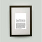Personalisiertes Bild "Definition" - AUSBILDERIN, Bildfarbe: Weiß, Bildgröße: 13x18cm, DIN A4, DIN A3, Bilderrahmen: Bilderrahmen schwarz mit Passepartout, Copyright:321geschenke.de