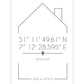 Personalisiertes Koordinatenbild “DAHEIM”, Bildfarbe: Weiß, Bildgröße: 13x18cm, DIN A4, DIN A3, Bilderrahmen: Ohne Bilderrahmen, Copyright: 321geschenke.de
