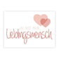 Personalisiertes Bild „Lieblingsmensch”, Bildfarbe: Rosa, Bildgröße: 13x18cm, DIN A4, DIN A3, Bilderrahmen: Ohne Bilderrahmen, Copyright: 321geschenke.de