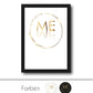 Personalisiertes Bild “we are one” ME=WE, Bildfarbe: Weiß, Schwarz, Bildgröße: 13x18cm, DIN A4, DIN A3, Bilderrahmen: Ohne Bilderrahmen, Bilderrahmen weiß ohne Passepartout, Bilderrahmen schwarz ohne Passepartout, Bilderrahmen schwarz mit Passepartout, Bilderrahmen weiß mit Passepartout,Copyright: 321geschenke.de