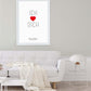 Anwendungsbild_Personalisiertes Bild „Ich liebe Dich”, Bildfarbe: Weiß, Bildgröße: 13x18cm, DIN A4, DIN A3, Bilderrahmen: Ohne Bilderrahmen, Bilderrahmen weiß ohne Passepartout, Bilderrahmen schwarz ohne Passepartout, Copyright:321geschenke.de