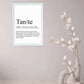 Anwendungsbild_Personalisiertes Bild “Definition TANTE”, Bildfarbe: Weiß, Bildgröße: 13x18cm, DIN A4, DIN A3, Bilderrahmen: Ohne Bilderrahmen, Bilderrahmen weiß ohne Passepartout, Bilderrahmen schwarz ohne Passepartout, Bilderrahmen weiß mit Passepartout, Bilderrahmen schwarz mit Passepartout, Copyright:321geschenke.de