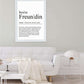 Anwendungsbild_Personalisiertes Bild “Definition BESTE FREUNDIN”, Bildfarbe: Weiß, Bildgröße: 13x18cm, DIN A4, DIN A3, Bilderrahmen: Ohne Bilderrahmen, Bilderrahmen weiß ohne Passepartout, Bilderrahmen schwarz ohne Passepartout, Bilderrahmen weiß mit Passepartout, Bilderrahmen schwarz mit Passepartout, Copyright:321geschenke.de