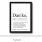 Personalisiertes Bild “Definition DANKE”, Bildfarbe: Weiß, Bildgröße: 13x18cm, DIN A4, DIN A3, Bilderrahmen: Ohne Bilderrahmen, Bilderrahmen weiß ohne Passepartout, Bilderrahmen schwarz ohne Passepartout, Bilderrahmen weiß mit Passepartout, Bilderrahmen schwarz mit Passepartout, Copyright:321geschenke.de