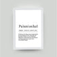 Personalisiertes Bild “Definition PATENONKEL”, DIN A4, mit Rahmen weiß 21x30cm, ohne Passepartout