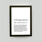 Personalisiertes Bild “Definition LIEBLINGSMENSCH”, DIN A4, mit Rahmen schwarz 21x30cm, ohne Passepartout