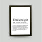 Personalisiertes Bild “Definition TRAUZEUGIN”, Bildgröße: 13x18cm, Bilderrahmen: Bilderrahmen schwarz ohne Passepartout, , Copyright: 321geschenke.de