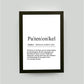 Personalisiertes Bild “Definition PATENONKEL”, DIN A4, mit Rahmen schwarz 21x30cm, ohne Passepartout