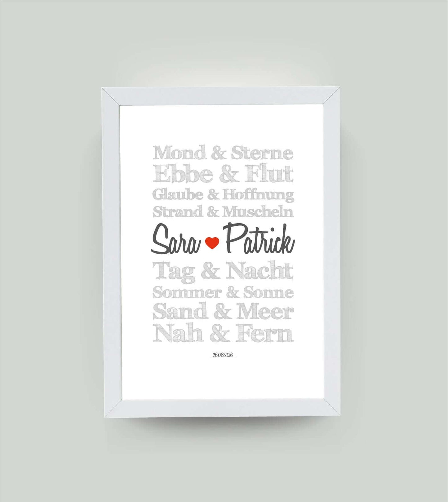Personalisiertes Bild “TRAUMPAARE – Sonne, Mond und Sterne”, Bildgröße: 13x18cm, Bilderrahmen: Ohne Bilderrahmen, ,Copyright: 321geschenke.de