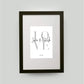 Personalisiertes Bild “LOVE”, Bildfarbe: Weiß, Bildgröße: 13x18cm, DIN A4, DIN A3, Bilderrahmen: Ohne Bilderrahmen, Bilderrahmen weiß ohne Passepartout, Bilderrahmen schwarz ohne Passepartout, Bilderrahmen weiß mit Passepartout, Bilderrahmen schwarz mit P