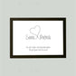 Personalisiertes Bild „Herz mit Namen”, Bildgröße: 13x18cm, Bilderrahmen: Bilderrahmen schwarz ohne Passepartout, , Copyright:321geschenke.de