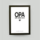 Personalisiertes Bild “OPA – Wir lieben dich”, Bildgröße: 13x18cm, Bilderrahmen: Bilderrahmen schwarz ohne Passepartout, , Copyright: 321geschenke.de