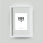 Personalisiertes Bild “PAPA – Wir lieben dich”, Bildgröße: DIN A4, Bilderrahmen: Bilderrahmen weiß mit Passepartout, ,Copyright: 321geschenke.de