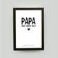 Personalisiertes Bild “PAPA – Wir lieben dich”, Bildgröße: 13x18cm, Bilderrahmen: Bilderrahmen schwarz ohne Passepartout, ,Copyright: 321geschenke.de